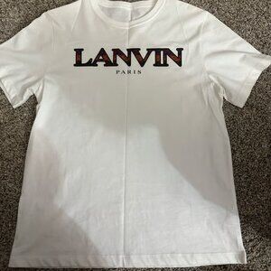 Luxury Men's Designer T-Shirt White Cotton Crew Neck Short Sleeve Paris Tee